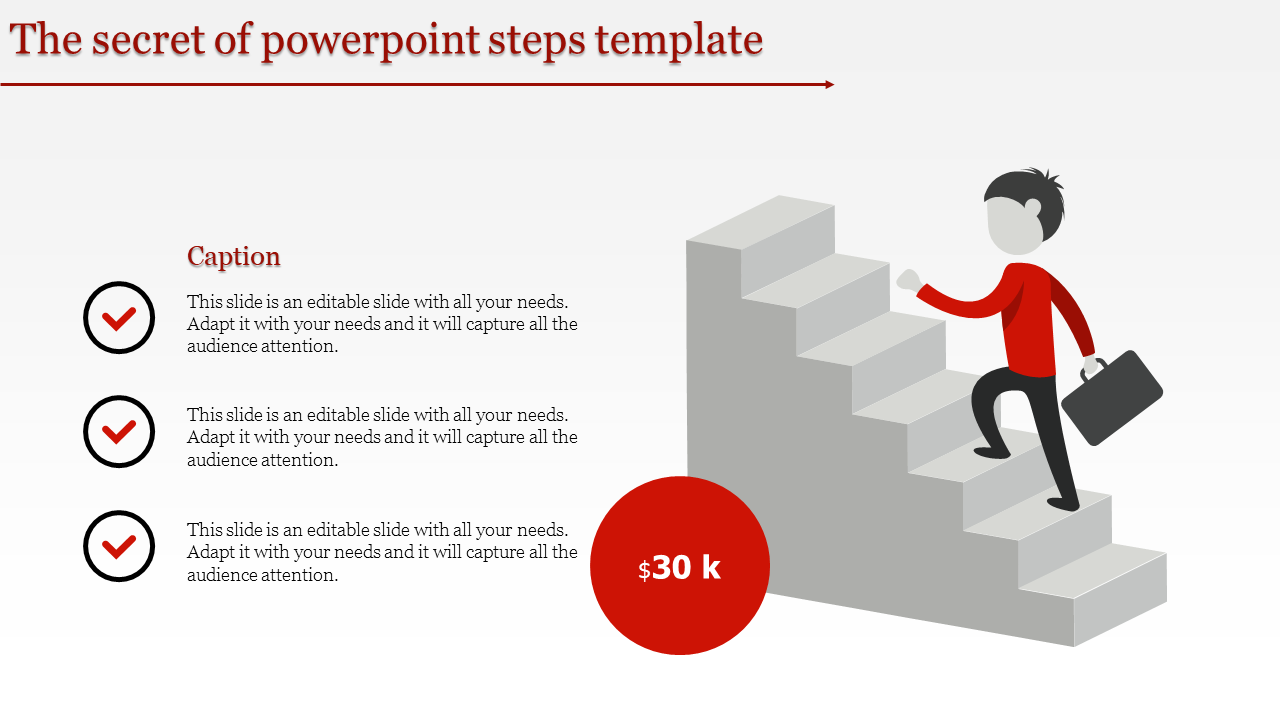 Try Our Predesigned Steps PowerPoint Template-Three Node